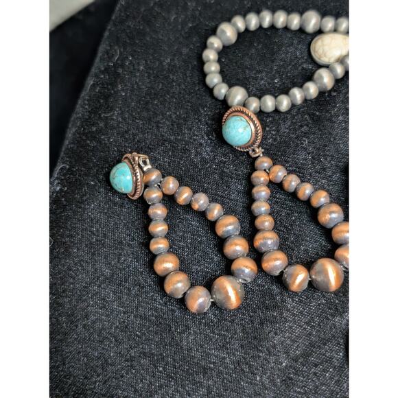 Ten Pair Boho Style Pierced Earring Jewelry Lot - Picture 2 of 8